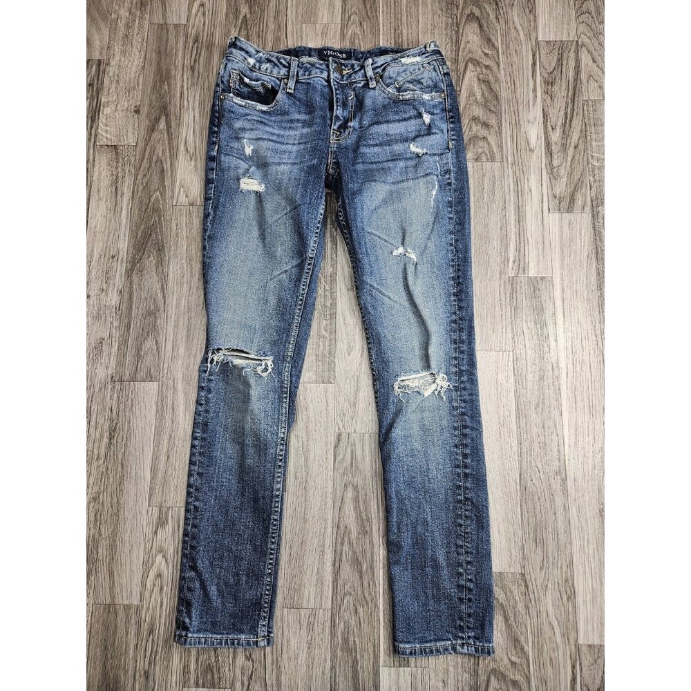 Vigoss Jeans Womens 28 Distressed Thompson Tomboy Denim Ripped‎ Pants